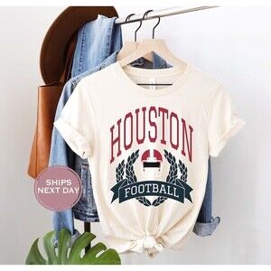 Houston Football Shirt, Retro Houston Football T-Shirt